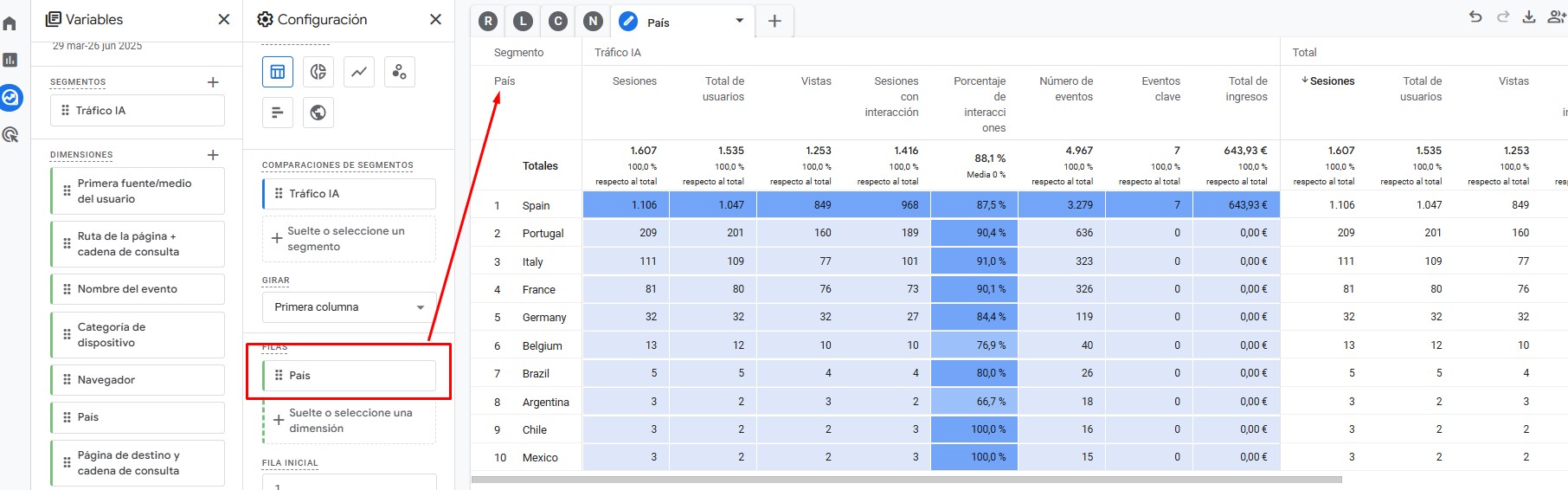 Informe de tráfico IA para GA4 - Paso 4