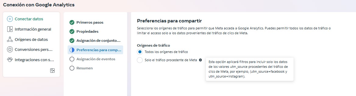Como conectar Meta Ads con Google Analytics 4 - Paso 7 - Idento