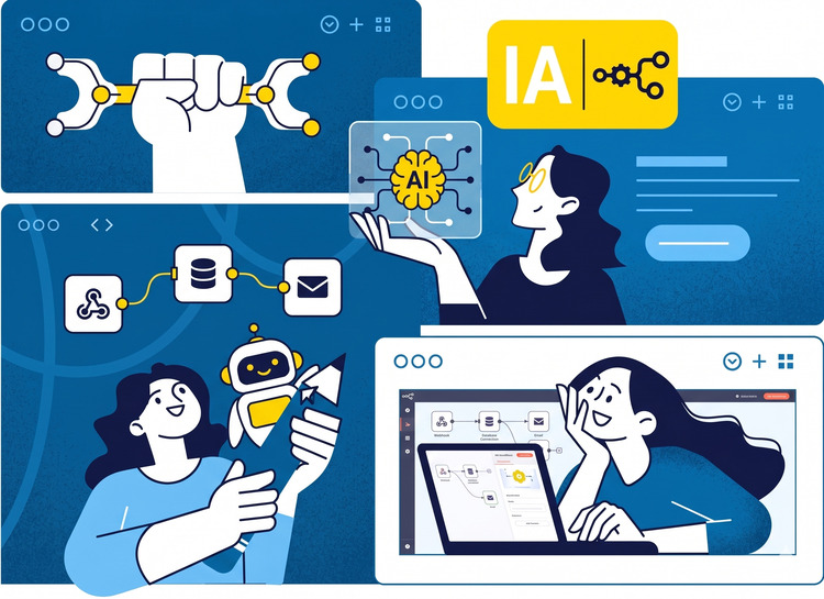 Agencia IA y automatizaci&oacute;n de procesos